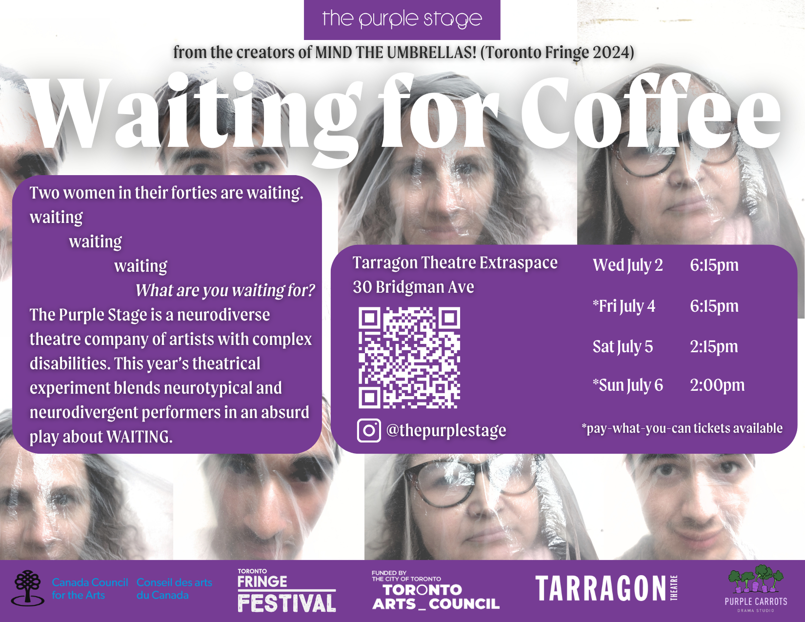a flyer for a coffee shop featuring a woman with glasses