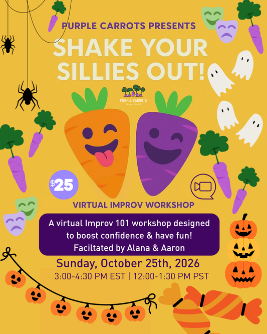 Shake Your Sillies Out! 🤪 Virtual Improv Workshop (Ages 16+) - 2026 Series