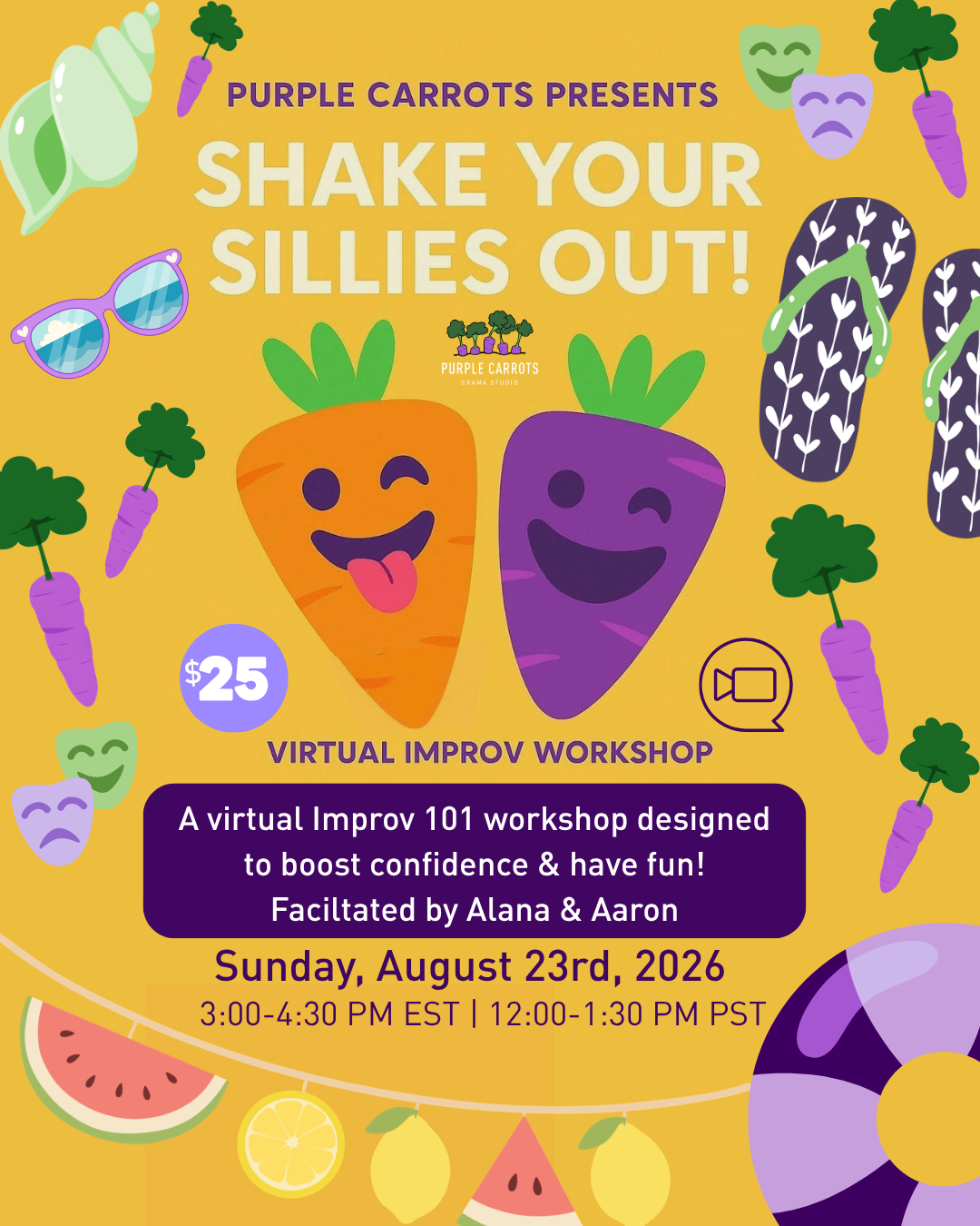 Shake Your Sillies Out! Join Our Virtual Improv 101 Workshop This August